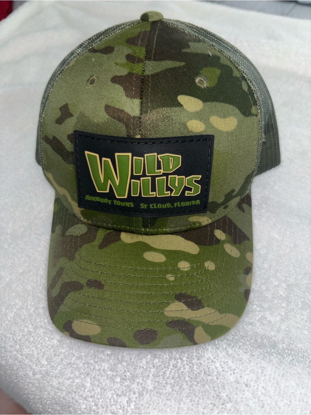 The Classic Olive Green Mesh Back Cap with Gold Logo